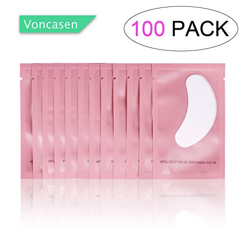 100 Pairs Set Gel pads for eyelash extensions, Comfy and Cool Under Eye Pads ...