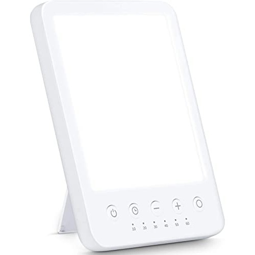 Light Therapy Lamp 10000 Lux LED White Warm Light with 10 Adjustable Brightne...