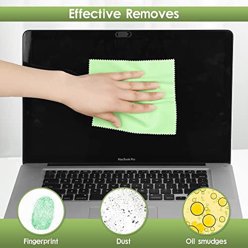 12 Pack Microfiber Cleaning Cloth Multicolor for Eyeglasses & Glass, Camera L...