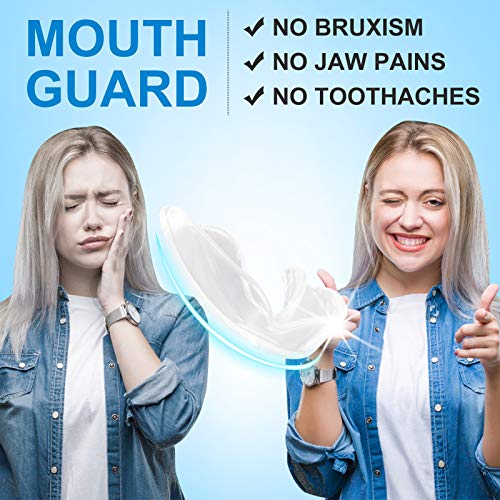 Mouth Guard, Moldable Mouth Guard for Grinding Teeth, Sets of 4 - Custom Fit,...