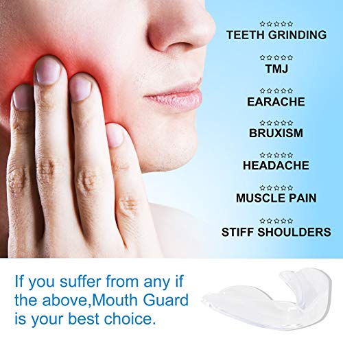 Mouth Guard, Moldable Mouth Guard for Grinding Teeth, Sets of 4 - Custom Fit,...