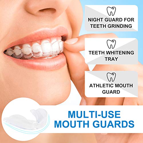 Mouth Guard, Moldable Mouth Guard for Grinding Teeth, Sets of 4 - Custom Fit,...