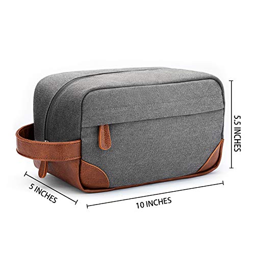 Vorspack Toiletry Bag Hanging Dopp Kit for Men Water Resistant Canvas Shaving...