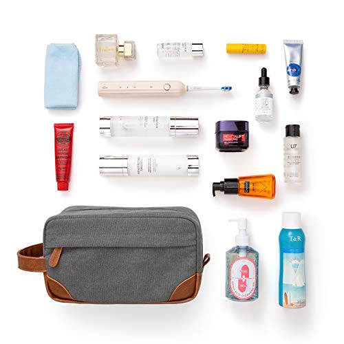 Vorspack Toiletry Bag Hanging Dopp Kit for Men Water Resistant Canvas Shaving...