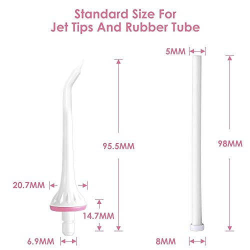 Replacement Jet Tips for Water Flossers, Vosaro Oral Irrigator Jet Tip and Re...