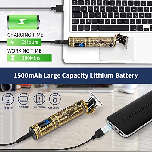 Hair Clippers for Men Professional T Blade Trimmer Zero Gapped Hair Trimmer P...