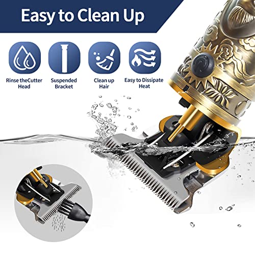 Hair Clippers for Men Professional T Blade Trimmer Zero Gapped Hair Trimmer P...