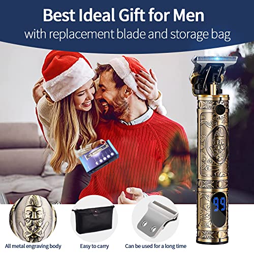 Hair Clippers for Men Professional T Blade Trimmer Zero Gapped Hair Trimmer P...