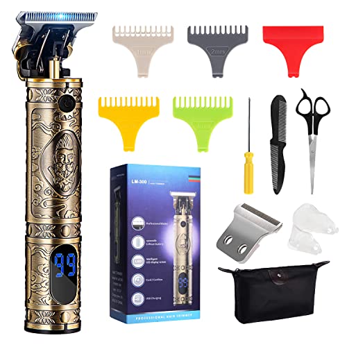 Hair Clippers for Men Professional T Blade Trimmer Zero Gapped Hair Trimmer P...