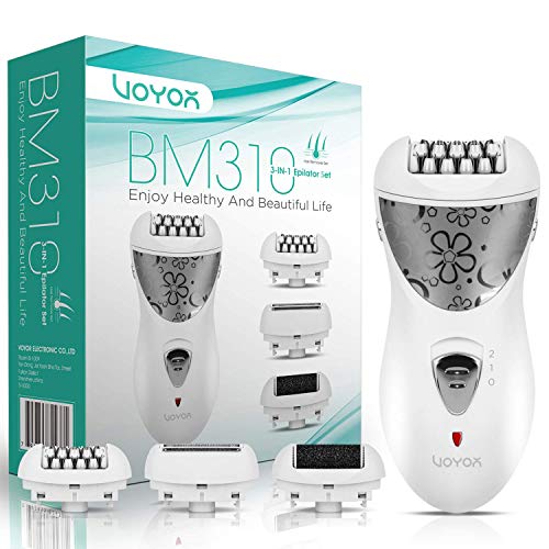 VOYOR Hair Removal for Women Facial Epilator Electric Razor Cordless Callus R...