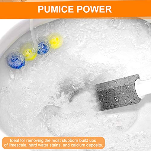 Vridale Pumice Stone Toilet Bowl Cleaner with Extra Long Handle Pumice Stone ...