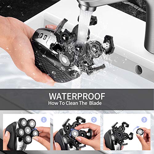 Electric Razor for Men Upgrade 5 in 1 Shavers for Men Multifunctional Bald He...