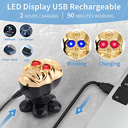 Electric Shaver for Men Rechargeable Bald Head Shavers Waterproof Mens Electr...