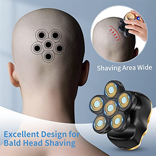 Electric Shaver for Men Rechargeable Bald Head Shavers Waterproof Mens Electr...