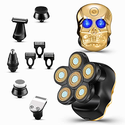 Electric Shaver for Men Rechargeable Bald Head Shavers Waterproof Mens Electr...