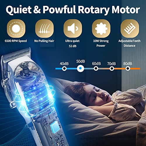 Vsmooth Professional Hair Clippers for Men Zero Gapped Trimmer Cordless Barbe...