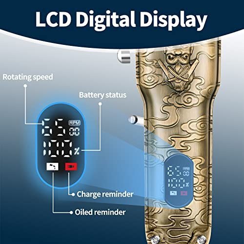 Vsmooth Professional Hair Clippers for Men Zero Gapped Trimmer Cordless Barbe...