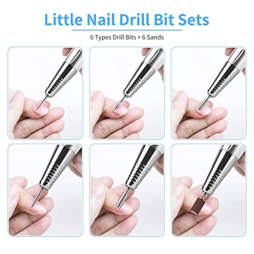 VTRIN Nail Drill Kit Portable Nail Drill Machine Electric Nail File for Acryl...