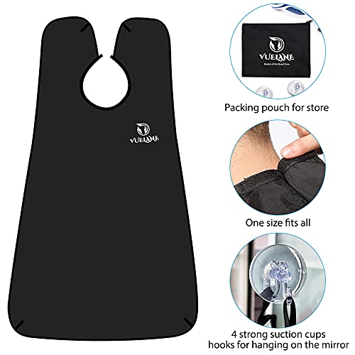 Beard Trimming Catcher Bib - Beard Hair Clippings Catcher for Shaving - Beard...