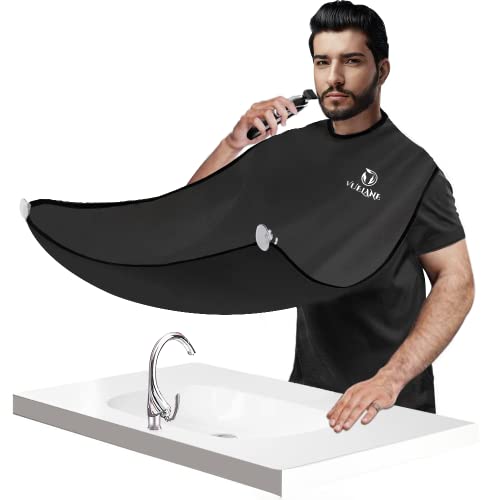 Beard Trimming Catcher Bib - Beard Hair Clippings Catcher for Shaving - Beard...