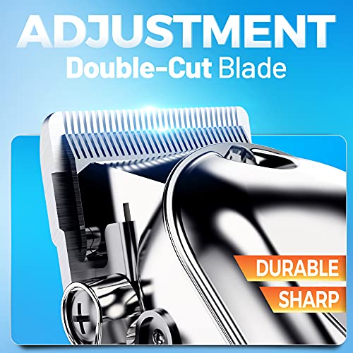 Hair Clippers Professional Full Metal Cordless Hair Trimmer for Men USB Recha...