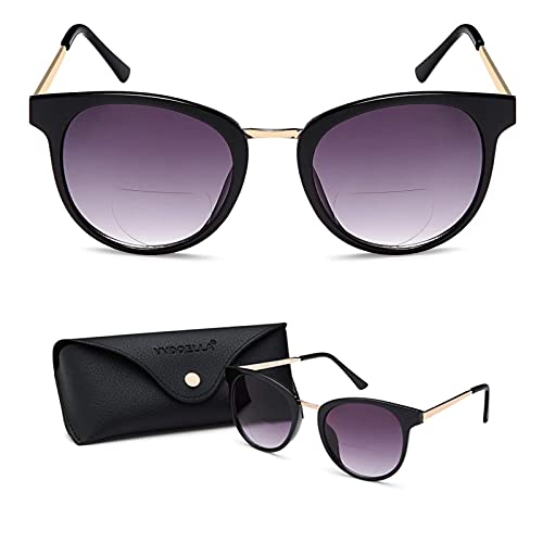 VVDQELLA Bifocal Reading Sunglasses with UV400 Protection Lens Metal Bridge f...