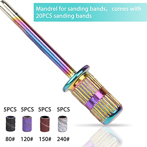 Nail Drill Bit Set 30PCS Upgraded Tungsten Carbide Safety Nail Drill Bits Set...