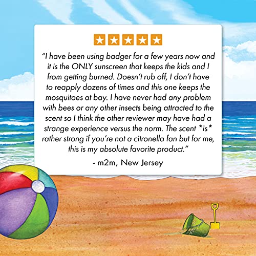 Badger - SPF 34 Anti-Bug Sunscreen Cream - DEET-Free Sunscreen Bug Repellent ...