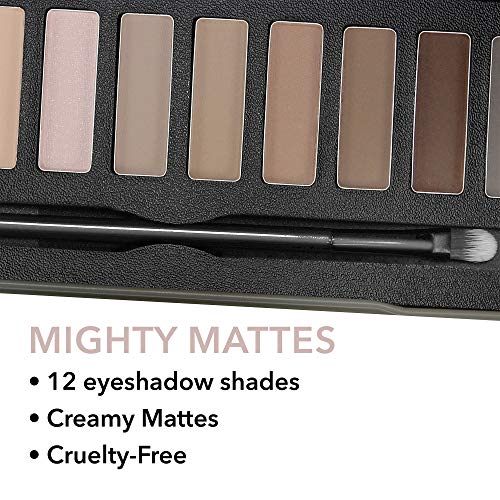 W7 Mighty Mattes Eyeshadow Palette - 12 Natural Nude Colors - Flawless Long-L...