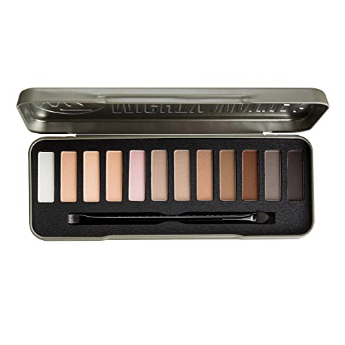 W7 Mighty Mattes Eyeshadow Palette - 12 Natural Nude Colors - Flawless Long-L...