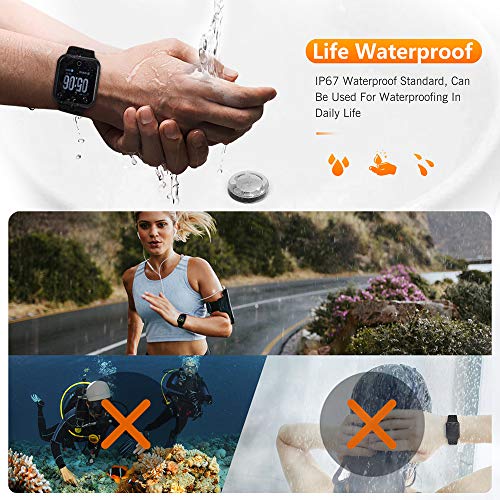 WAFA Fitness Tracker with Heart Rate Blood Pressure Monitor, Waterproof Sport...