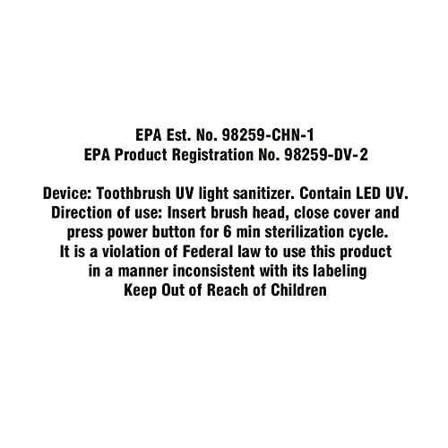 Wagner & Stern. Deep Toothbrush Sanitizer/UV-C Sterilizer. For Home and Trave...