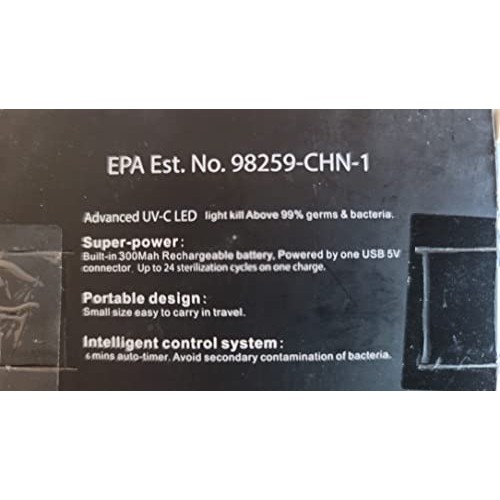 Wagner & Stern. Deep Toothbrush Sanitizer/UV-C Sterilizer. For Home and Trave...