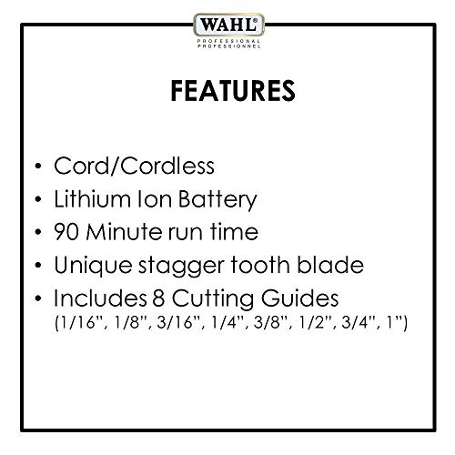 Wahl Professional - 5-Star Cord/Cordless Magic Clip #8148-90+ Minute Run Time...
