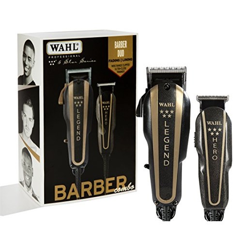Wahl Professional 5 Star Series Barber Combo with Legend Clipper and Hero T B...
