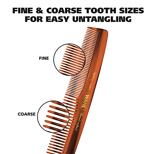 Wahl Beard, Mustache, & Hair Styling Comb for Men's Grooming - Handcrafted & ...