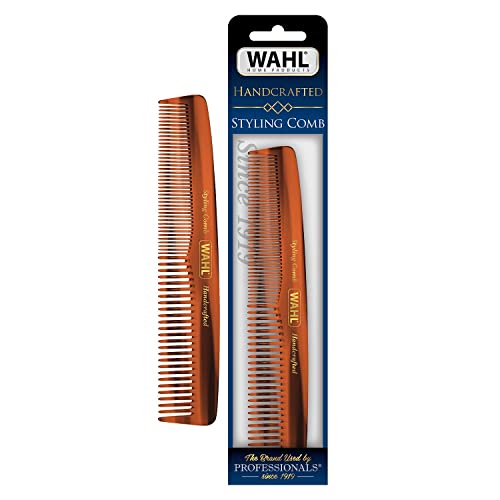 Wahl Beard, Mustache, & Hair Styling Comb for Men's Grooming - Handcrafted & ...