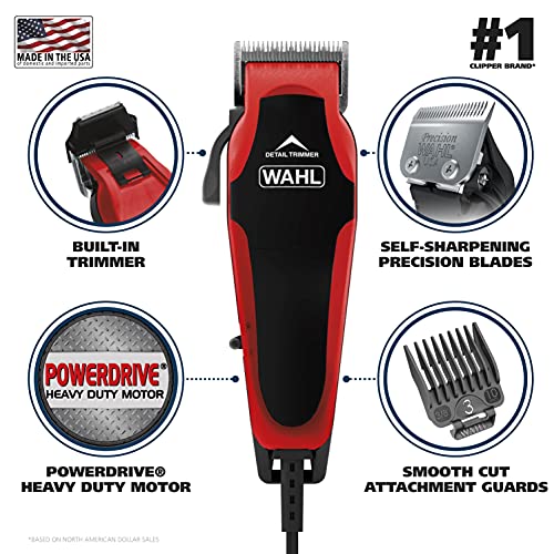 Wahl Clipper Clip 'n Trim 2 In 1 Hair Cutting Clipper/Trimmer Kit with Self S...