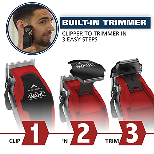 Wahl Clipper Clip 'n Trim 2 In 1 Hair Cutting Clipper/Trimmer Kit with Self S...