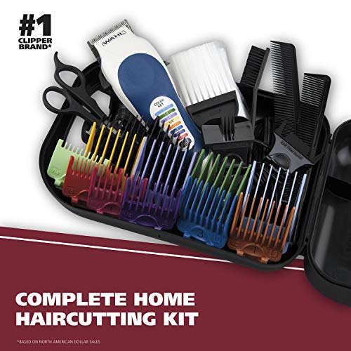 Wahl Clipper Color Pro Complete Haircutting Kit with Easy Color Coded Guide C...