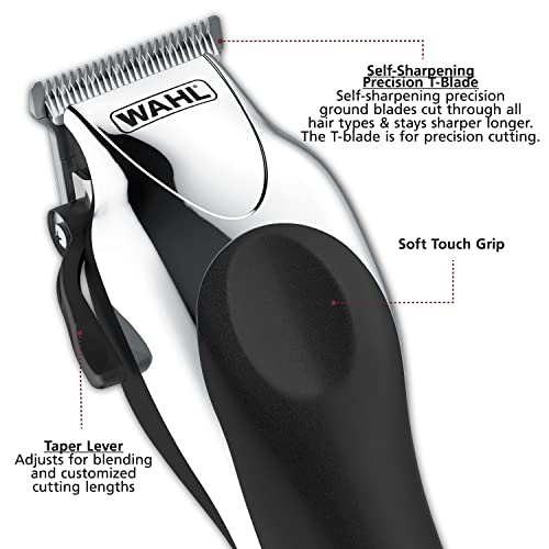 Wahl Clipper Deluxe Chrome Pro, Complete Hair and Beard Clipping and Trimming...