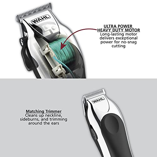 Wahl Clipper Deluxe Chrome Pro, Complete Hair and Beard Clipping and Trimming...