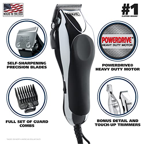 Wahl Clipper Home Barber Kit Electric Clipper, Touch Up Trimmer & Personal Gr...