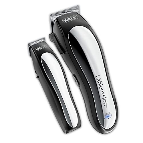 Wahl Clipper Lithium Ion Cordless Haircutting & Trimming Combo Kit – Recharge...