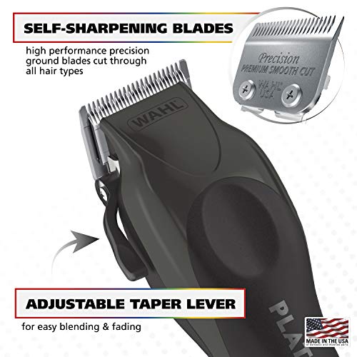 Wahl Clipper Pro Series Platinum Haircutting Combo Kit with Barber Shears - M...
