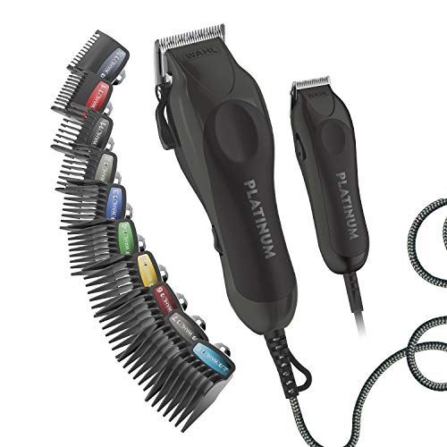 Wahl Clipper Pro Series Platinum Haircutting Combo Kit with Barber Shears - M...