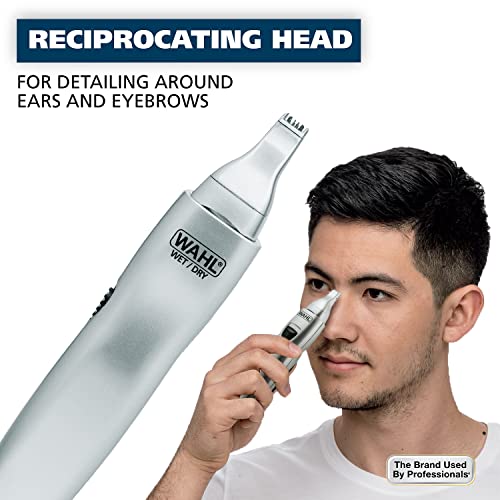 Wahl Ear, Nose, & Brow Trimmer Clipper – Painless Eyebrow & Facial Hair Trimm...