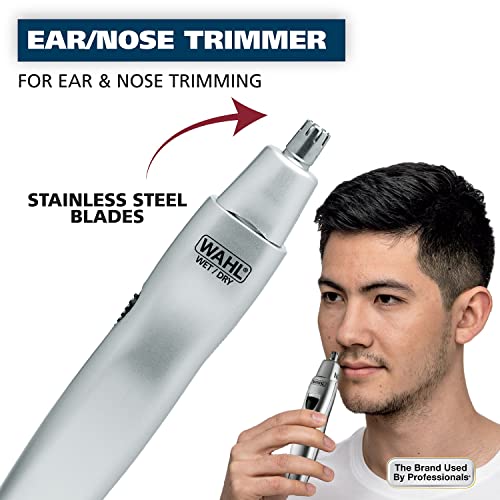 Wahl Ear, Nose, & Brow Trimmer Clipper – Painless Eyebrow & Facial Hair Trimm...