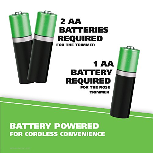 Wahl Groomsman Battery Operated Beard Trimming kit for Mustaches, Hair, Nose ...