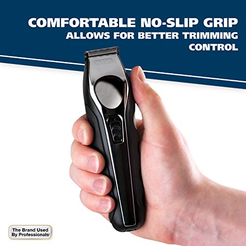 Wahl Lithium Ion Total Beard Trimmer, Facial Hair Clippers with 13 Guide Comb...